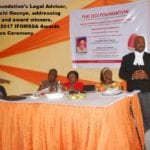 Event: The 2017 IFOMSSA Awards presentation ceremony: 9th March 2017