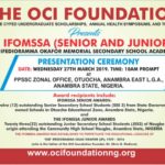 Event - The 2019 IFOMSSA Awards Ceremony: March 27th, 2019