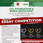 The 2021 OCI Foundation's Literary Award for Medical Students (LAMS) Essay Competition (South-east N...
