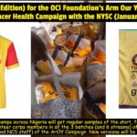 T-Shirts, 2023 Edition (Video/Pics): OCI Foundation's ArOY Anti-Cancer Health Campaign with NYSC (Ja...