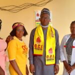 Dr Lawal Ishaq, CEO of End Cervical Cancer Nigeria (ECCN), visits the OCI Foundation's Abuja Gynocul...