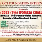 The 2023 IFOMSSA Challenge (7th Edition) Scheduled for March 30th, 2023