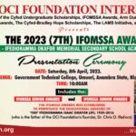 Results and Winners of the 2023 IFOMSSA Awards (JUNIOR AND SENIOR) Scholarships; 2023 Awards Ceremon...