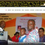 Raffle WINNERS' LIST: 2023 NYSC Batch C Stream 1 Corps Members (11th Edition): With Video of Recorde...