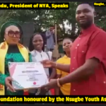 Award Of Recognition (Pics/Video): Nsugbe Youth Assembly Honours OCI Foundation (29/12/23)