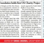 NEWS Reports (Authority and Others) - Nigerian International Foundation Holds First UK Charity Proje...